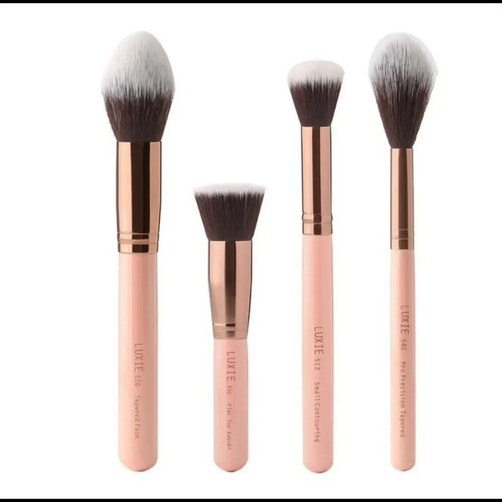 Luxie Makeup Brush Powder Contour‎ Set - Rose Gold Collection
